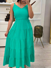 Cargar imagen en el visor de la galería, RAQUEL - Maxi vestido turquesa