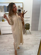 Cargar imagen en el visor de la galería, EDNA - Vestido midi beige