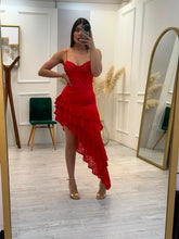 Cargar imagen en el visor de la galería, APOLLINE - Maxi vestido rojo tirantes