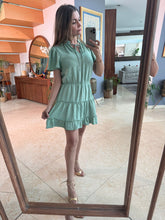 Cargar imagen en el visor de la galería, DIONE - Vestido corto verde