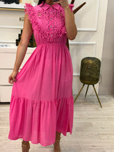 Cargar imagen en el visor de la galería, JOANA - Maxi vestido rosa