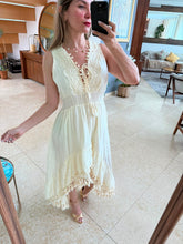 Cargar imagen en el visor de la galería, FARREN - Maxi vestido beige