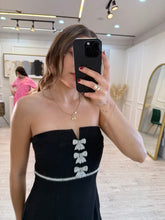 Cargar imagen en el visor de la galería, MOIRA - Vestido midi negro