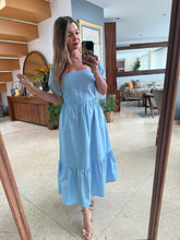 Cargar imagen en el visor de la galería, ACACIA - Maxi vestido azul claro