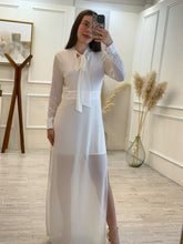 Cargar imagen en el visor de la galería, VANIA - Maxi vestido blanco