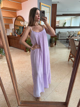 Cargar imagen en el visor de la galería, OTILIA - Maxi vestido lila tirantes