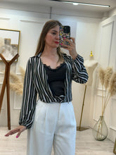 Cargar imagen en el visor de la galería, ESTEFANIA - Body negro rayas