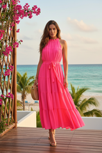 Cargar imagen en el visor de la galería, THALIA - Maxi vestido rosa