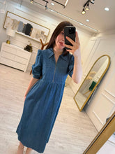 Cargar imagen en el visor de la galería, AMALIA - Maxi vestido azul