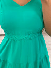 Cargar imagen en el visor de la galería, RAQUEL - Maxi vestido turquesa