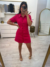 Cargar imagen en el visor de la galería, BERENICE - Vestido corto fucsia