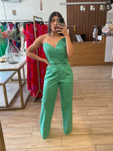 Cargar imagen en el visor de la galería, DULCE - Set pantalón y blusa verde