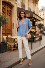 Cargar imagen en el visor de la galería, DIGNA blusa azul