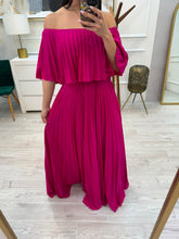 Cargar imagen en el visor de la galería, SORAIDA - Maxi vestido magenta