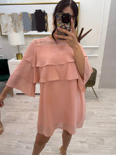 Cargar imagen en el visor de la galería, LILIA - Vestido corto rosa palo