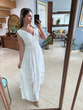 Cargar imagen en el visor de la galería, MALIA - Maxi vestido blanco sin mangas