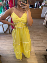 Cargar imagen en el visor de la galería, MARIAND - Maxi vestido amarillo tirantes