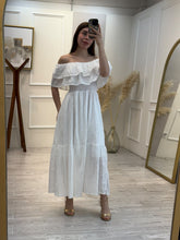 Cargar imagen en el visor de la galería, VERONA - Maxi vestido blanco