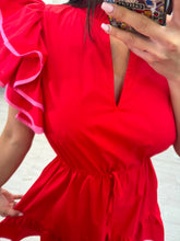 Cargar imagen en el visor de la galería, ELEONOR - Vestido corto rojo