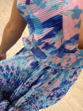 Cargar imagen en el visor de la galería, NADINE - Maxi vestido estampado azul