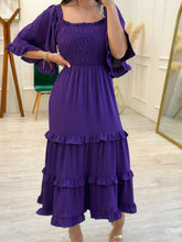Cargar imagen en el visor de la galería, GARDENIA - Maxi vestido morado