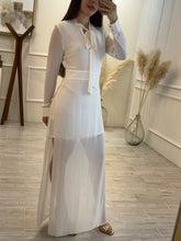 Cargar imagen en el visor de la galería, VANIA - Maxi vestido blanco