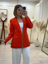 Cargar imagen en el visor de la galería, JOHARI - Blazer naranja