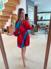 Cargar imagen en el visor de la galería, SUSANA - Vestido estampado multicolor