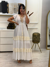 Cargar imagen en el visor de la galería, KARIM - Maxi vestido blanco
