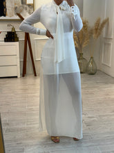 Cargar imagen en el visor de la galería, TANISHA - Maxi vestido blanco