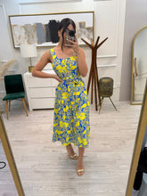 Cargar imagen en el visor de la galería, ROXANNE - Maxi vestido estampado limones