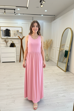 Cargar imagen en el visor de la galería, ROMINA - Maxi vestido rosa