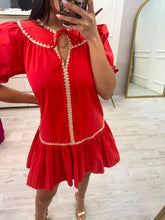 Cargar imagen en el visor de la galería, NOEMI - Vestido corto rojo