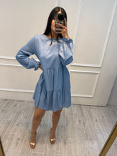 Cargar imagen en el visor de la galería, ARMELLE - Vestido corto azul