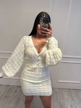 Cargar imagen en el visor de la galería, ROLAND - Vestido corto hueso