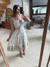 Cargar imagen en el visor de la galería, ERLINA - Maxi vestido avena tirantes
