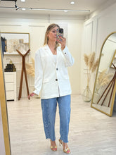 Cargar imagen en el visor de la galería, PARIS - Blazer blanco