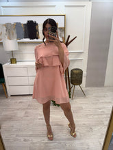 Cargar imagen en el visor de la galería, LILIA - Vestido corto rosa palo