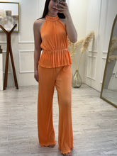 Cargar imagen en el visor de la galería, MITSKI - Set pantalon y blusa naranja