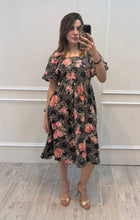 Cargar imagen en el visor de la galería, RAFAELA - Vestido midi estampado