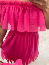 Cargar imagen en el visor de la galería, TATIANA - Vestido midi fucsia