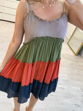 Cargar imagen en el visor de la galería, SABINA - Vestido multicolor tirantes