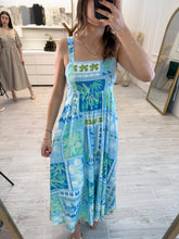 Cargar imagen en el visor de la galería, IVELISSE - Maxi vestido aqua tropical