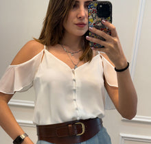 Cargar imagen en el visor de la galería, DEMI - Blusa blanca