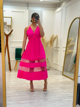 Cargar imagen en el visor de la galería, MURPHY - Maxi vestido fucsia