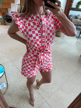 Cargar imagen en el visor de la galería, CHEPINA - Jumper coral cuadros