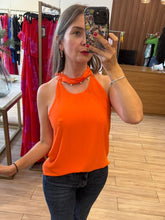 Cargar imagen en el visor de la galería, BERTHA - Blusa naranja