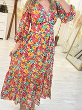 Cargar imagen en el visor de la galería, JANINE - Maxi vestido estampado floral