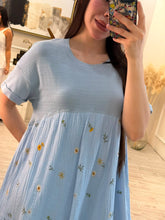 Cargar imagen en el visor de la galería, BALBINA - Vestido corto azul