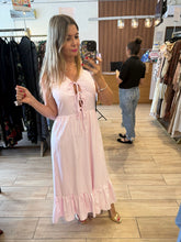 Cargar imagen en el visor de la galería, CAROLA - Maxi vestido baby pink